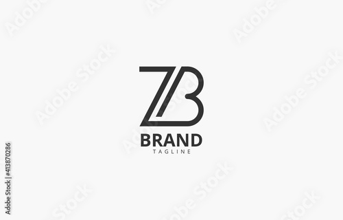 Free Download Modern Letter ZB Z B initial Monogram Logo Vector Template - GFXLoad