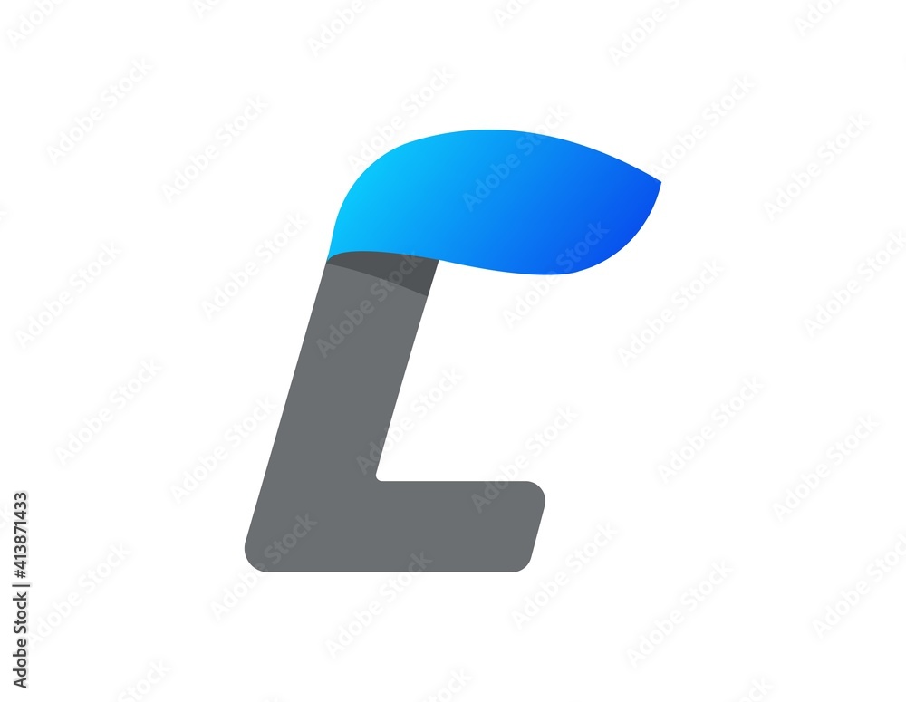 C letter aqua font, blue water drop design C letter aqua font, blue water drop design