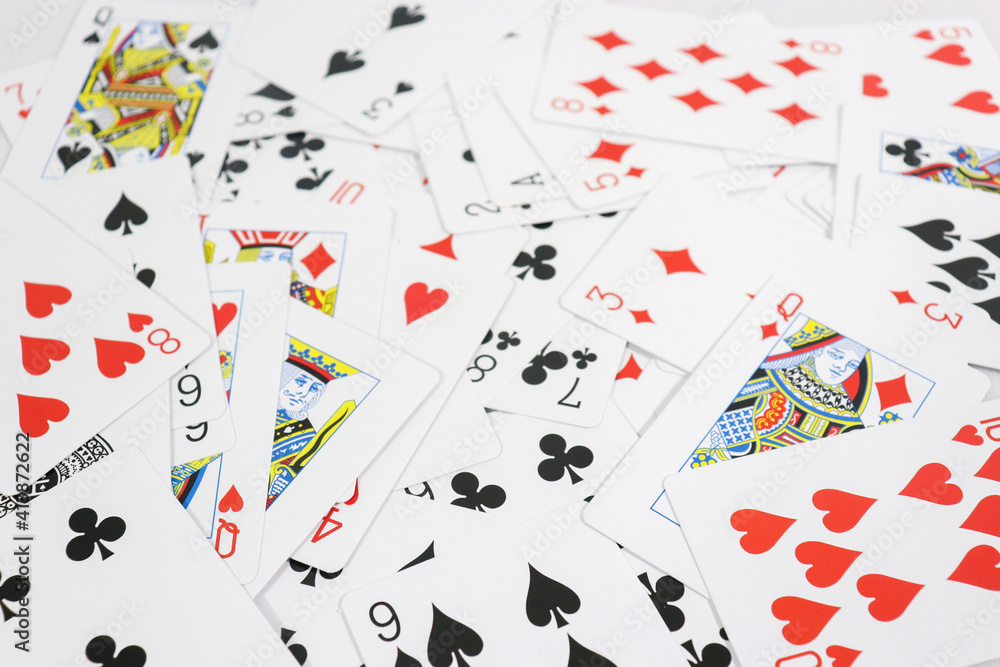 playing cards white background playing cards white background