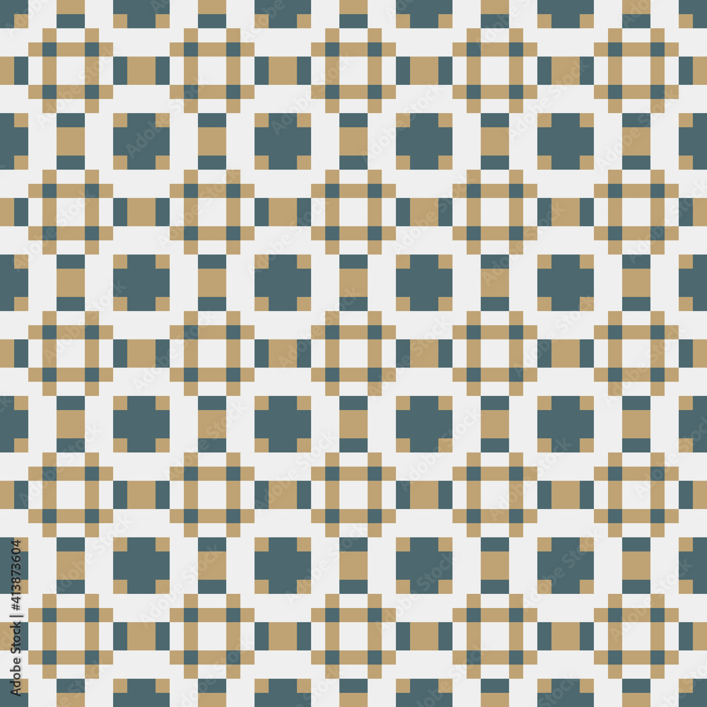 Fototapeta premium Abstract Cross Pattern generative computational art illustration