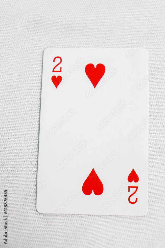 Obraz premium playing cards white background