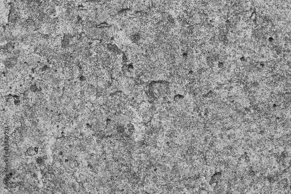 Fototapeta premium Gray grainy surface of old concrete, concrete texture