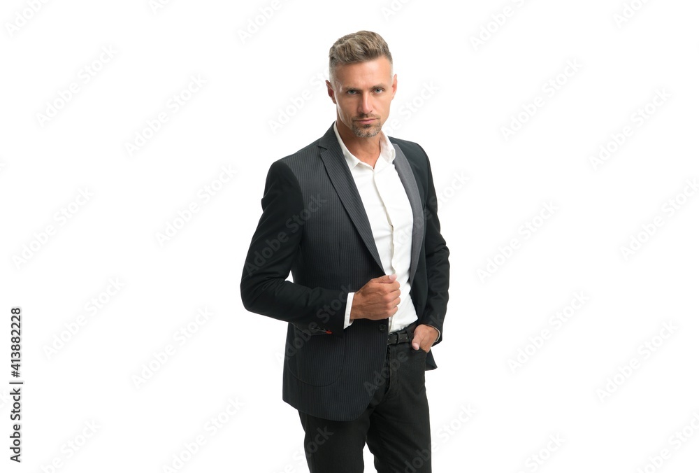 Im comfortable wearing a suit. Elegant businessman. Business formal. Business professional Im comfortable wearing a suit. Elegant businessman. Business formal. Business professional