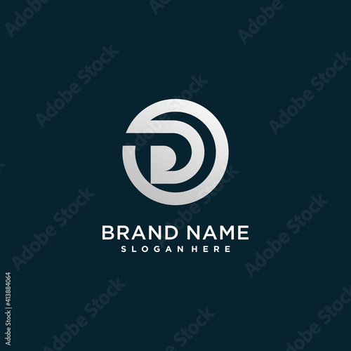 letter D logo with modern creative concept for company or person Premium Vector part 1