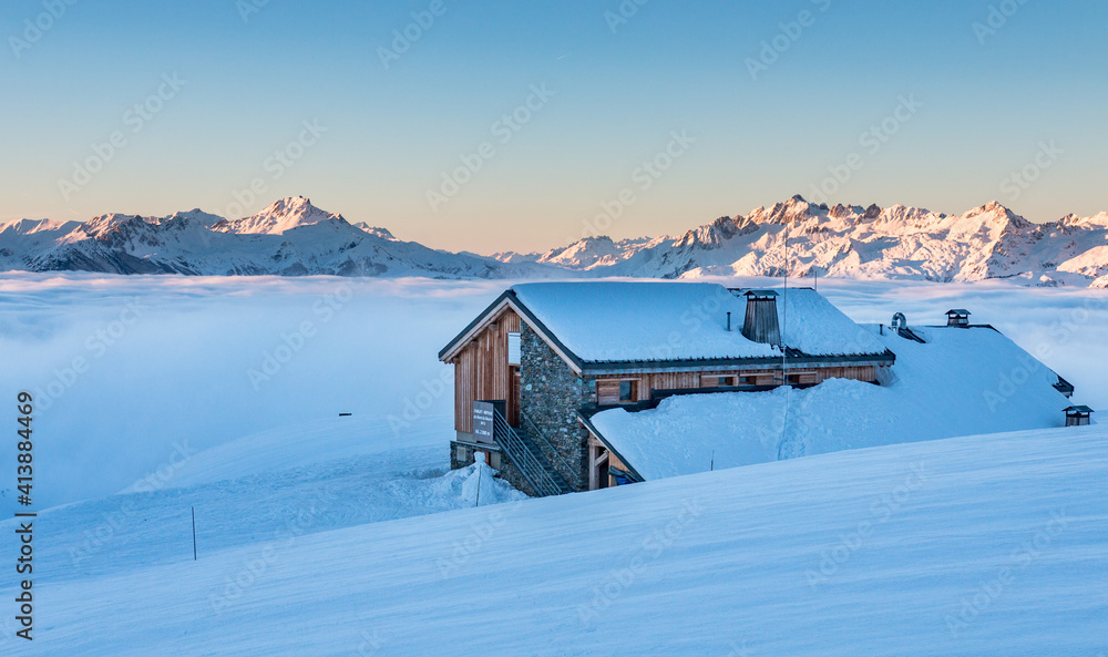 Nant-du-beurre Mountain hut, Beaufortain, French Alps, France