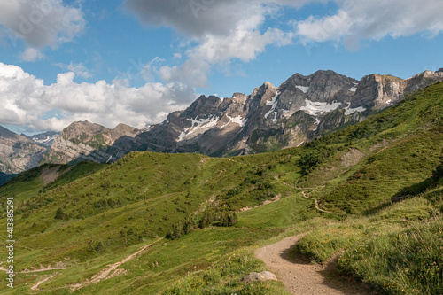 Single track of Col de Coux, les Portes du Soleil, France