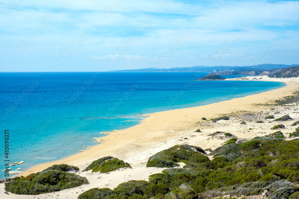 Golden Beach on the Karpaz Peninsula, Rizokarpaso, Cyprus Golden Beach on the Karpaz Peninsula, Rizokarpaso, Cyprus