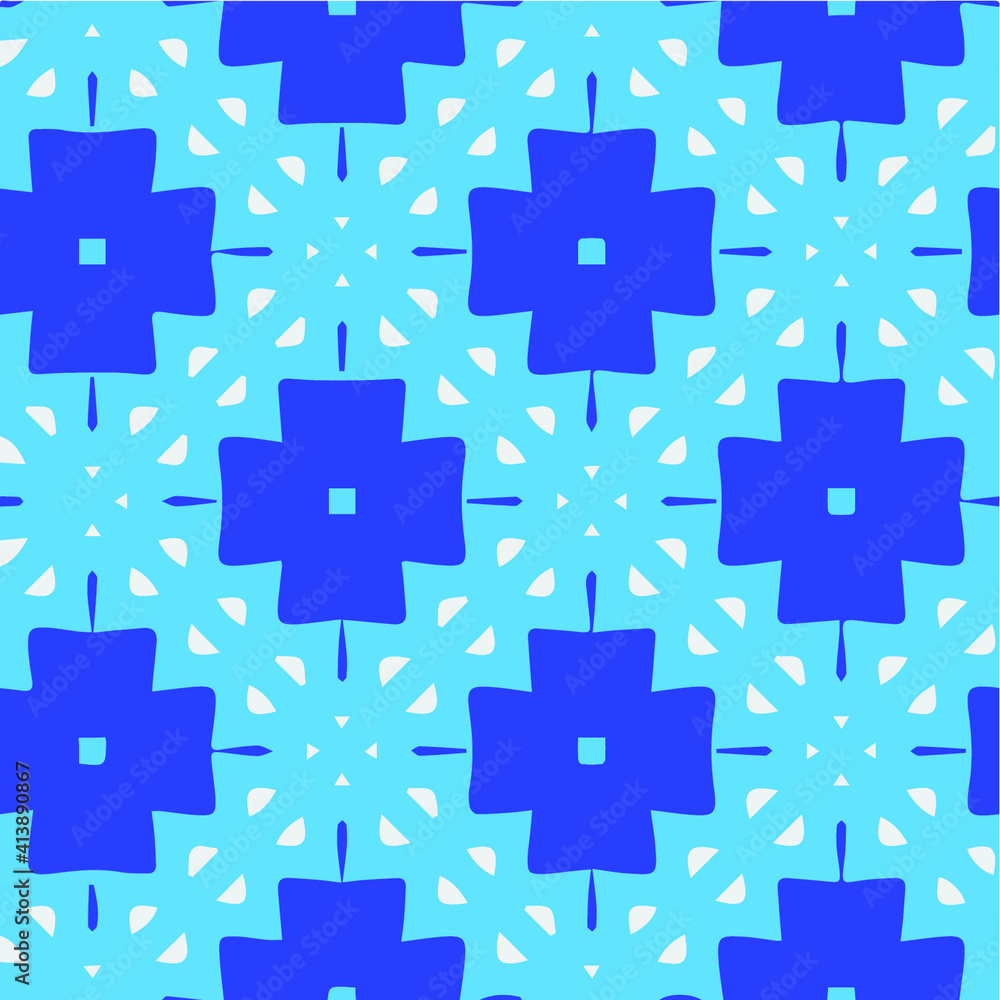 Obraz premium Seamless pattern with multicolored shapes.