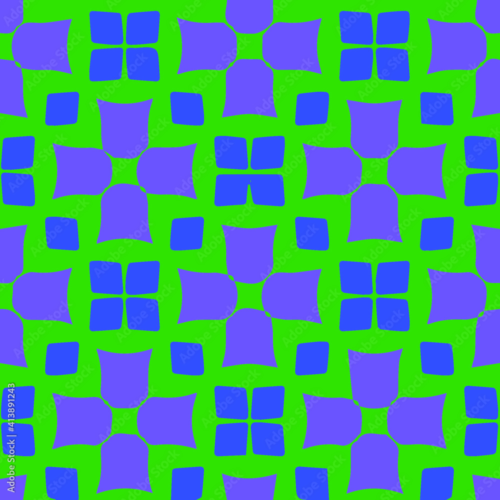 Seamless pattern with multicolored shapes. Seamless pattern with multicolored shapes.