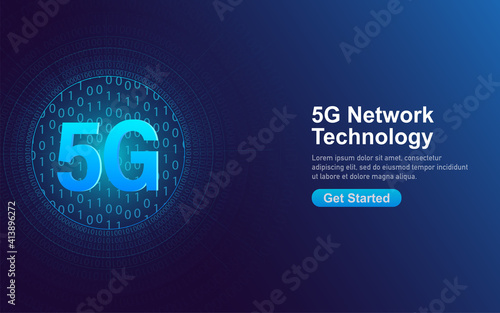5g network technology. Abstract icon. 3d vector background. Home network. Business concept. Abstract background. Internet technology.