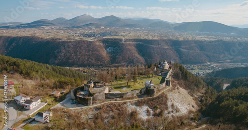 Beautiful view of the Ostrozac Castle in Bihac region, Bosnia and Herzegovina photo