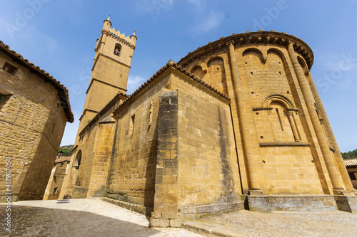 Panoramic view of The church of San MartÃ­n de Tours is a Catholic temple from the second half of the 11th century in Fromista, in the province of Palencia (Castilla y Leon, Spain) photo