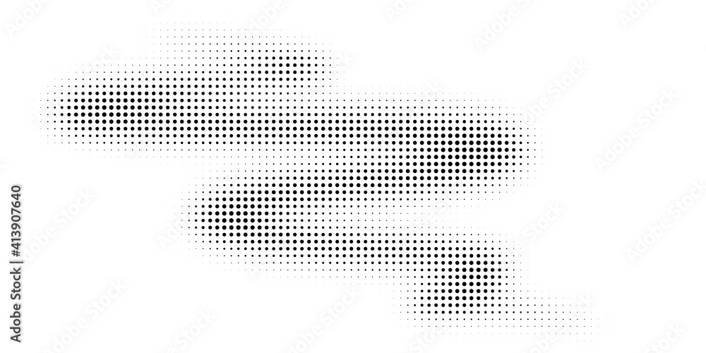 Fototapeta premium Halftone texture with geometric figures.