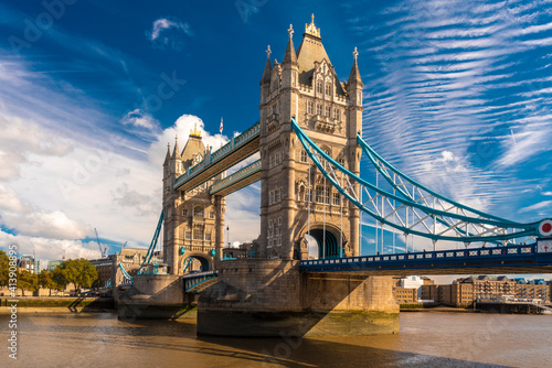 The tower Bridge in a sunny day in London