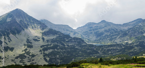 Pirin Mountains panorama  Bulgaria  summer landscape  august 2020