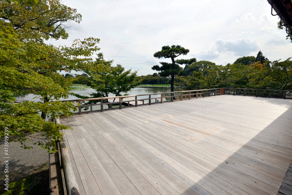 大覚寺　観月台　京都市