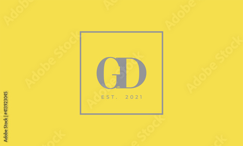 Pantone 2021 Ultimate Gray logotype monogram alphabet characters Illuminating backgound
