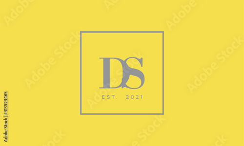 Pantone 2021 Ultimate Gray logotype monogram alphabet characters Illuminating backgound