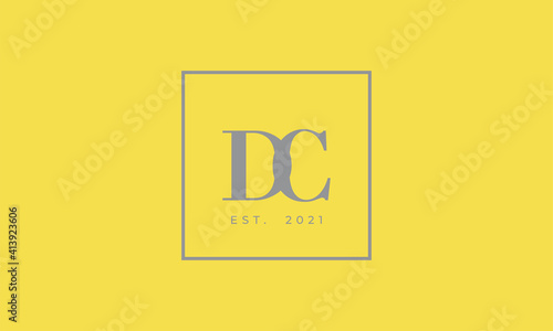 Pantone 2021 Ultimate Gray logotype monogram alphabet characters Illuminating backgound