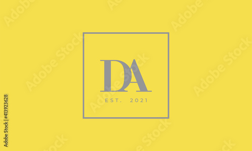 Pantone 2021 Ultimate Gray logotype monogram alphabet characters Illuminating backgound