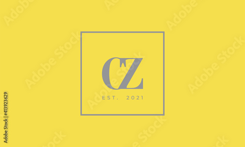 Pantone 2021 Ultimate Gray logotype monogram alphabet characters Illuminating backgound