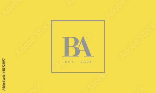 Pantone 2021 Ultimate Gray logotype monogram alphabet characters Illuminating backgound