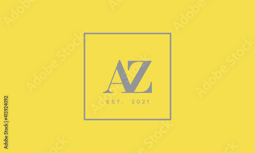 Pantone 2021 Ultimate Gray logotype monogram alphabet characters Illuminating backgound