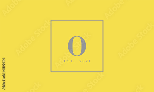 Pantone 2021 Ultimate Gray logotype monogram alphabet characters Illuminating backgound