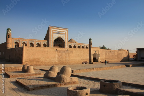 ウズベキスタンのヒヴァ都市風景