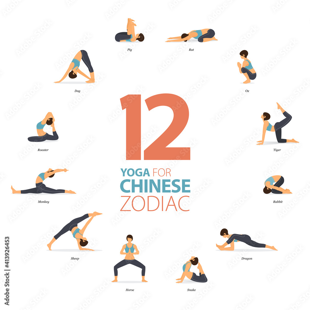 Vriksa Yoga - Pia - Happy Chinese New year!!! . Do you know what's your  animal? . There is a yoga pose for each animal of the Chinese zodiac .  #chinesenewyear #chinese #