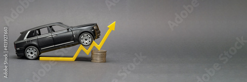 Foto Rising cost of new and used cars, rising car sales, rising costs of insurance and car loans