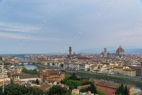 Panorama of the Italian city Florence with the Catedra Duomo © Jakub