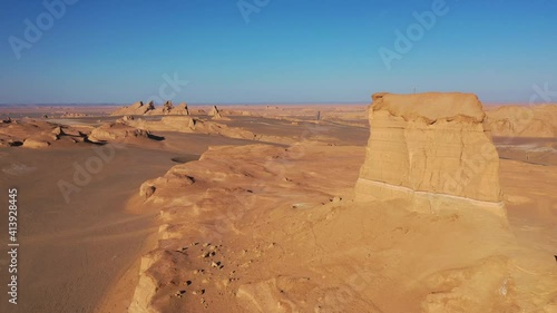 Dasht-e Lut Desert in eastern Iran taken in January 2019