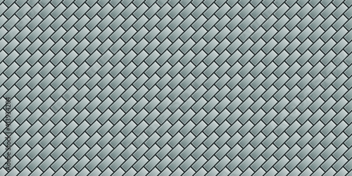 Gray cobblestone pavement Geometric grid background Seamless modern pattern Vector illustration