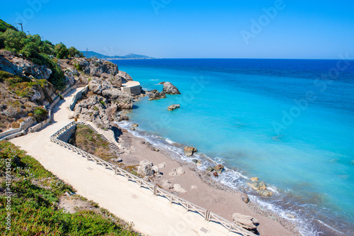 Fototapeta Naklejka Na Ścianę i Meble -  Landscape of the coast of Rhodes island