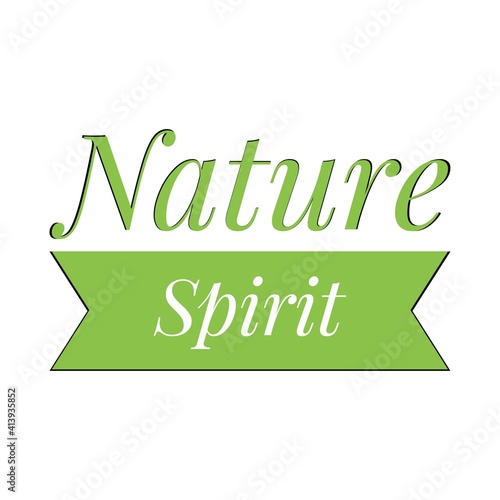 ''Nature spirit'' Lettering