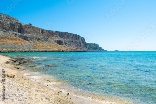 Landscape of the coast of Rhodes island