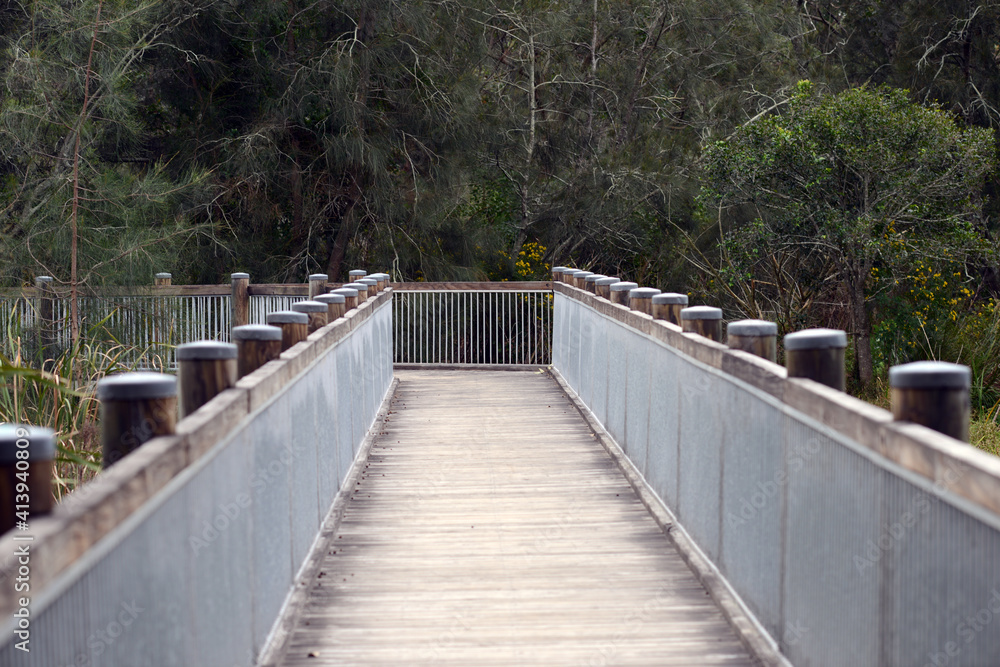  Wetland Reserve timber bridge walktrack
