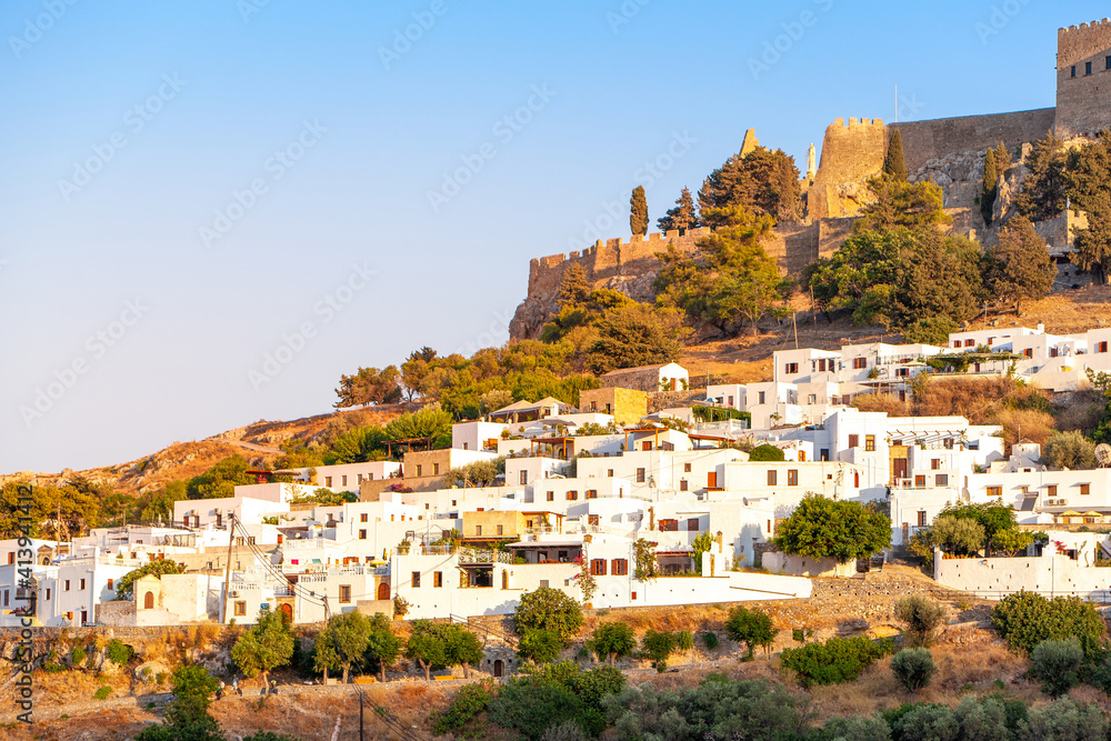 Lindos old town on the Rhodes island