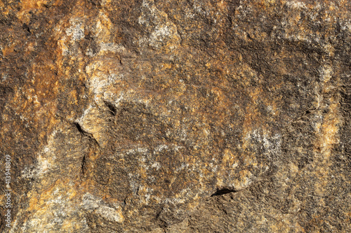 rock, yellow and brown