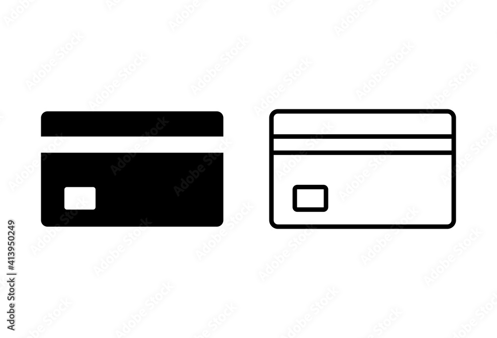 Credit card icon set. Credit card payment icon vector Credit card icon set. Credit card payment icon vector