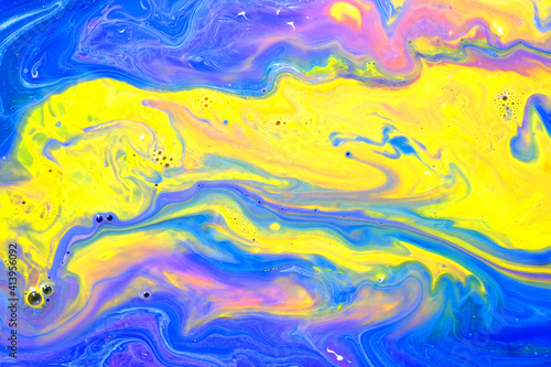 4K footage  Abstract  ink painting background  Mixture of acrylic paints     marble abstract fluid art pattern  4K Footage Inkscapes concept  