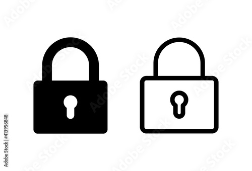 Lock icon set. Padlock icon vector. Encryption icon. Security symbol