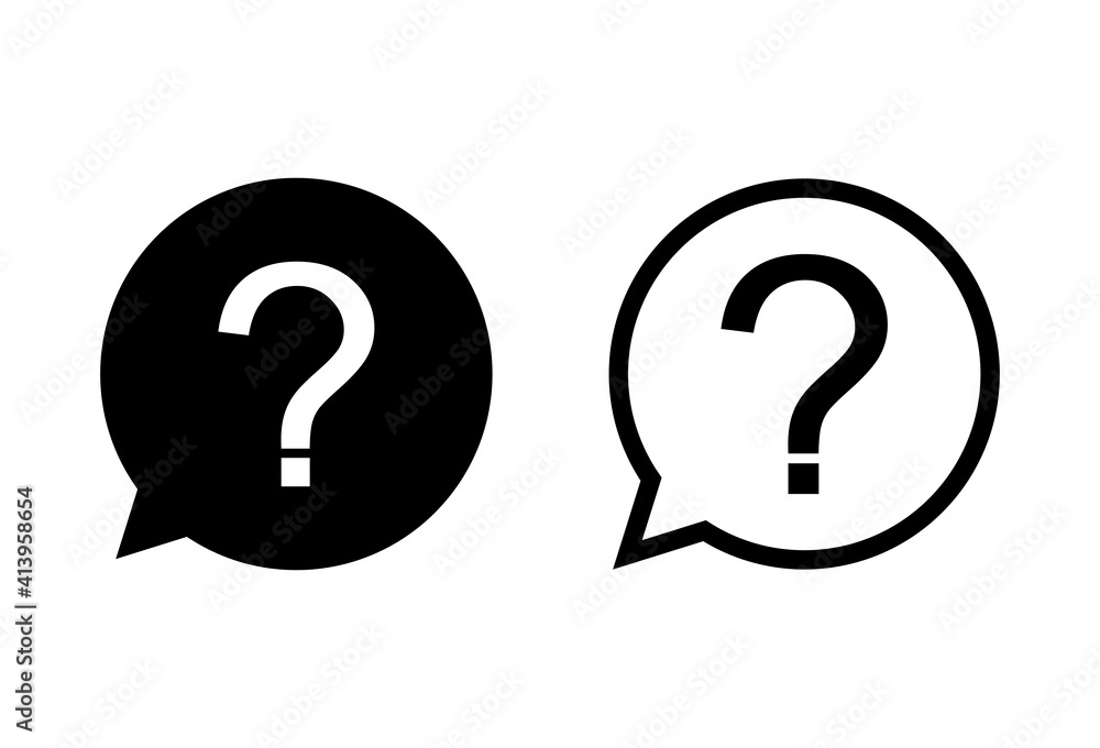 Question icon set. question mark icon vector. Question icon set. question mark icon vector.