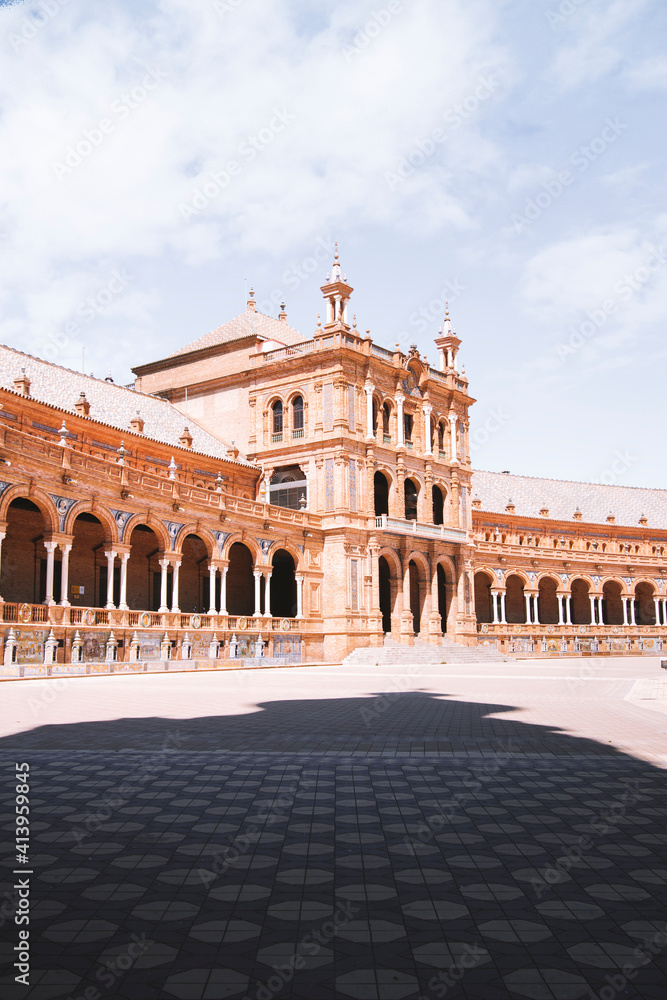 Fototapeta premium Plaza España de Sevilla, Andalucía, España.