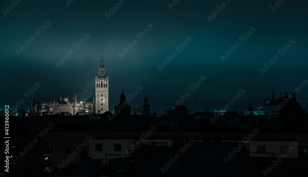 Obraz premium Vista skyline Sevilla Giralda