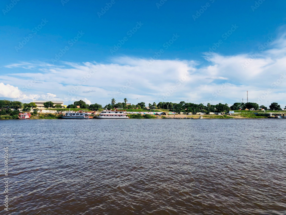 Fototapeta premium view of the river