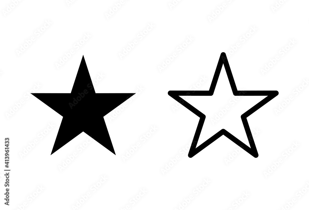 Star Icon set. rating icon vector. favourite star icon Star Icon set. rating icon vector. favourite star icon