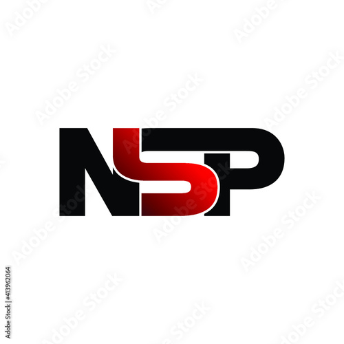 Free Download NSP letter monogram logo design vector - GFXLoad