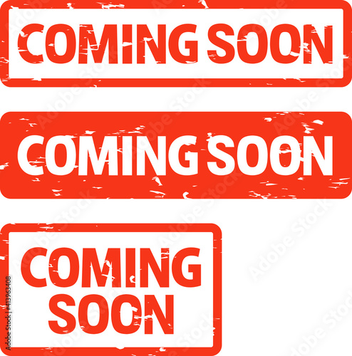 「COMING SOON」のアイコン